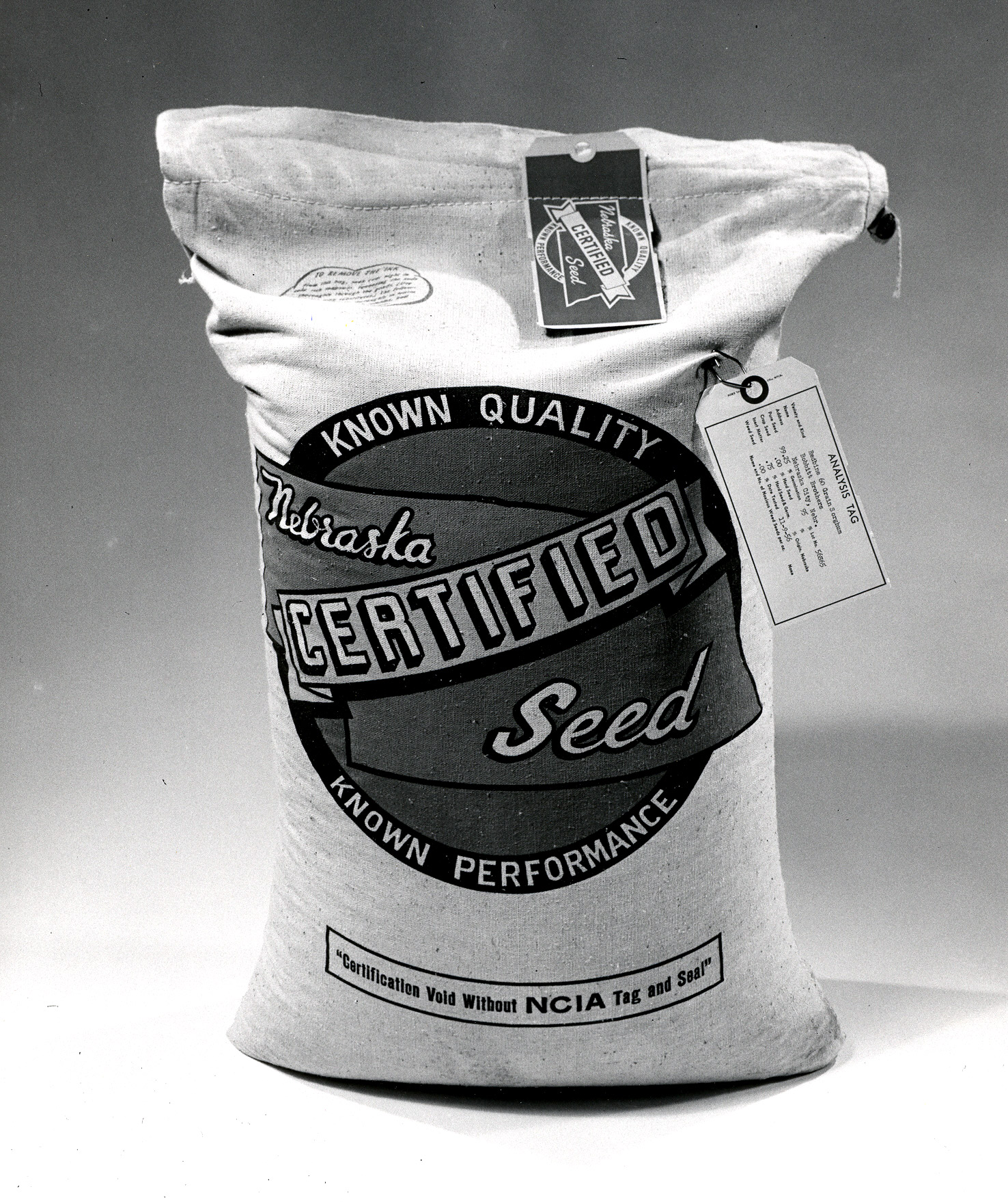 Machine sewn seed bag